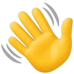 Smiley Waving Hand Emoji