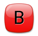 B Button (Blood Type) on LG