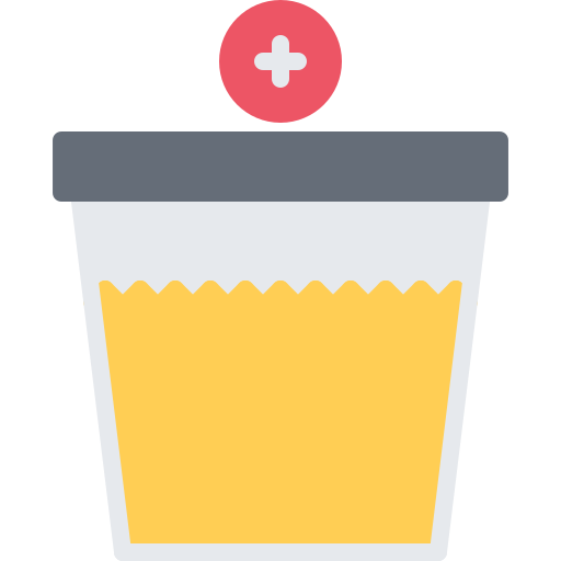 Urine sample Coloring Flat icon