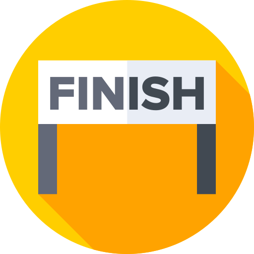 Finish flag Flat Circular Flat icon