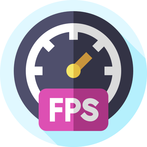 Fps Flat Circular Flat icon