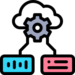 Cloud processing icon