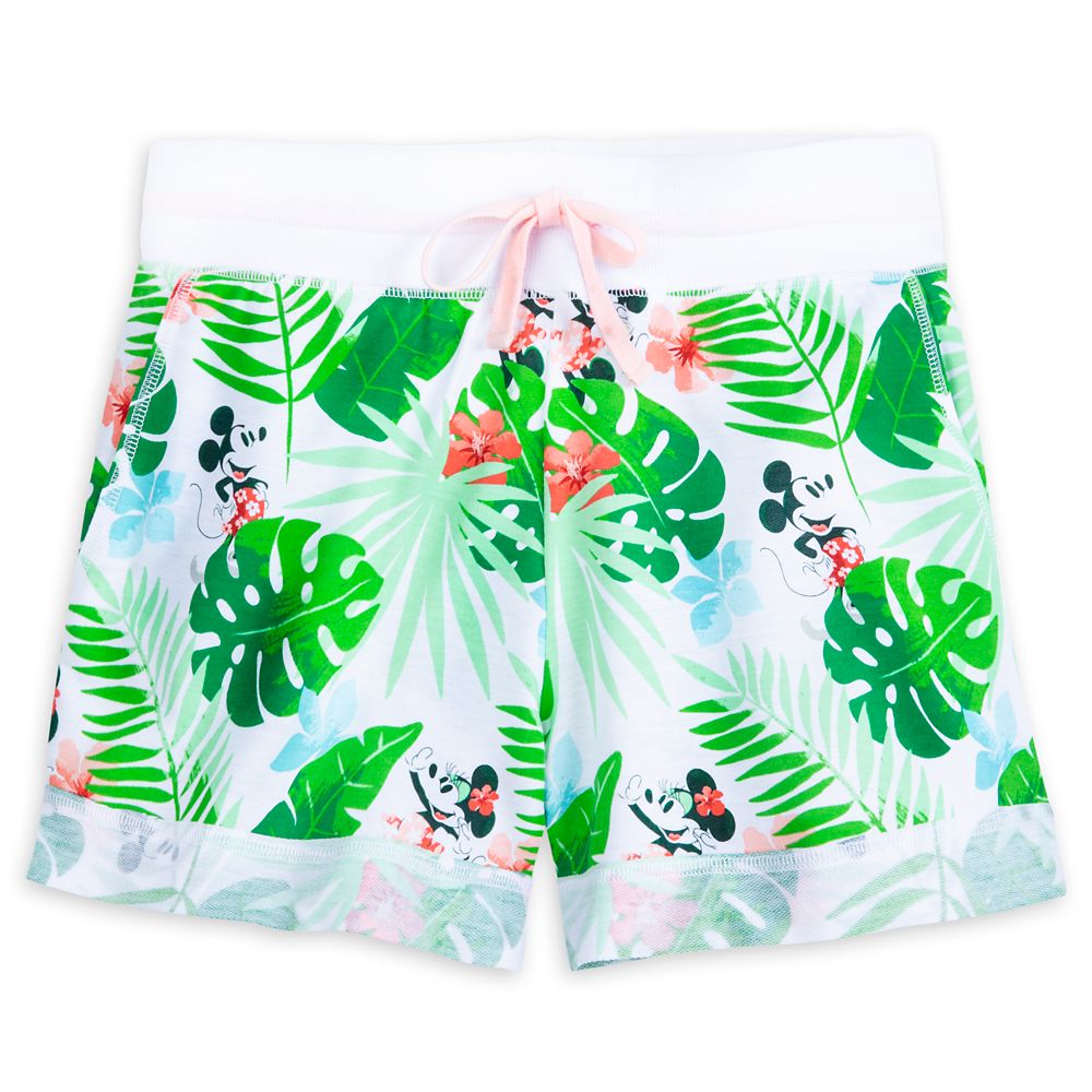 Mickey and Minnie Mouse Tropical Shorts for Women now out