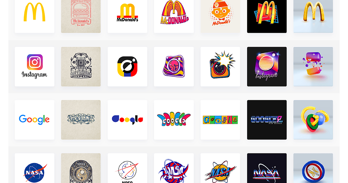 Logo Redesigns Screenshot