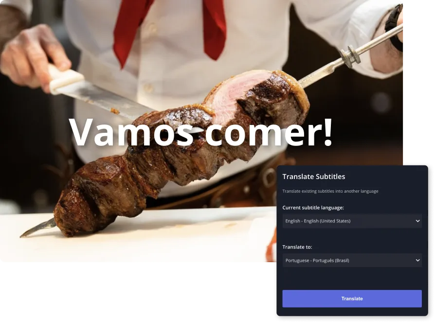 Translate Video to Portuguese Screenshot