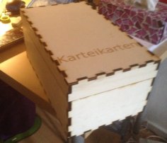 Laser Cut Index Card Box