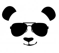 Panda Glasses Free Vector