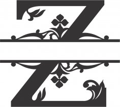 Regal Split Font Z DXF File