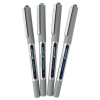 a group of pens on a white background