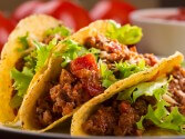 Ground Beef And Refried Bean Tacos