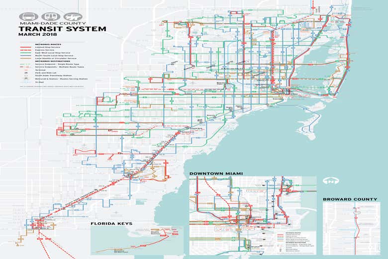 Miami Dade Metrorail Map