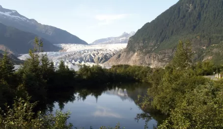 View of Mendenhall glacier on an Alaska cruise