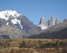 Distant view of the towers