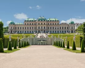 Explore Vienna's beautiful gardens while touring through Europe