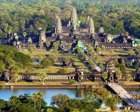 Aerial view of Angkor Wat