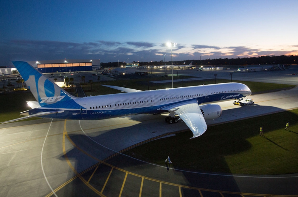 Boeing rolls out latest 787 model