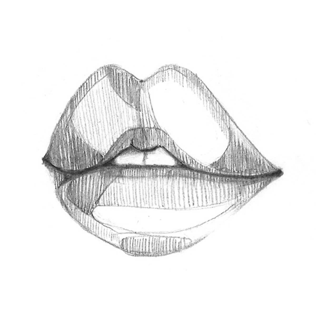 How to draw Lips - Step 5