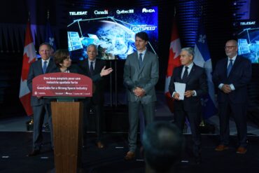 Justin Trudeau Telesat announcement