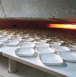 unfired whiteware