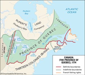 Province of Quebec, 1774