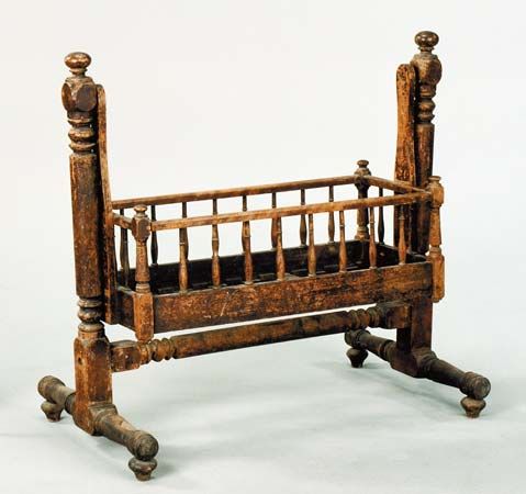 wooden cradle