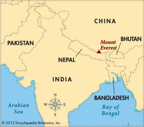 Mount Everest Map