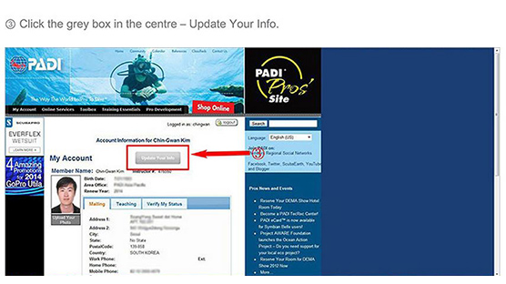 How to Change Your Padi Email