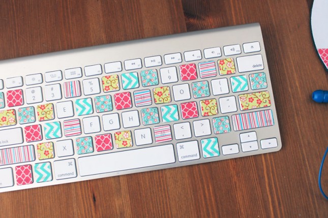 Washi tape keyboard