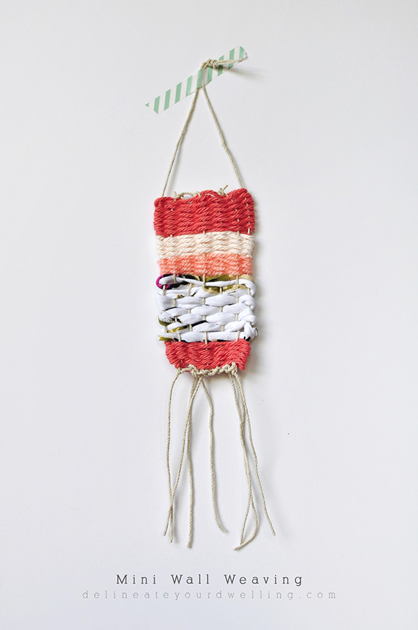 Diy mini wall weaving