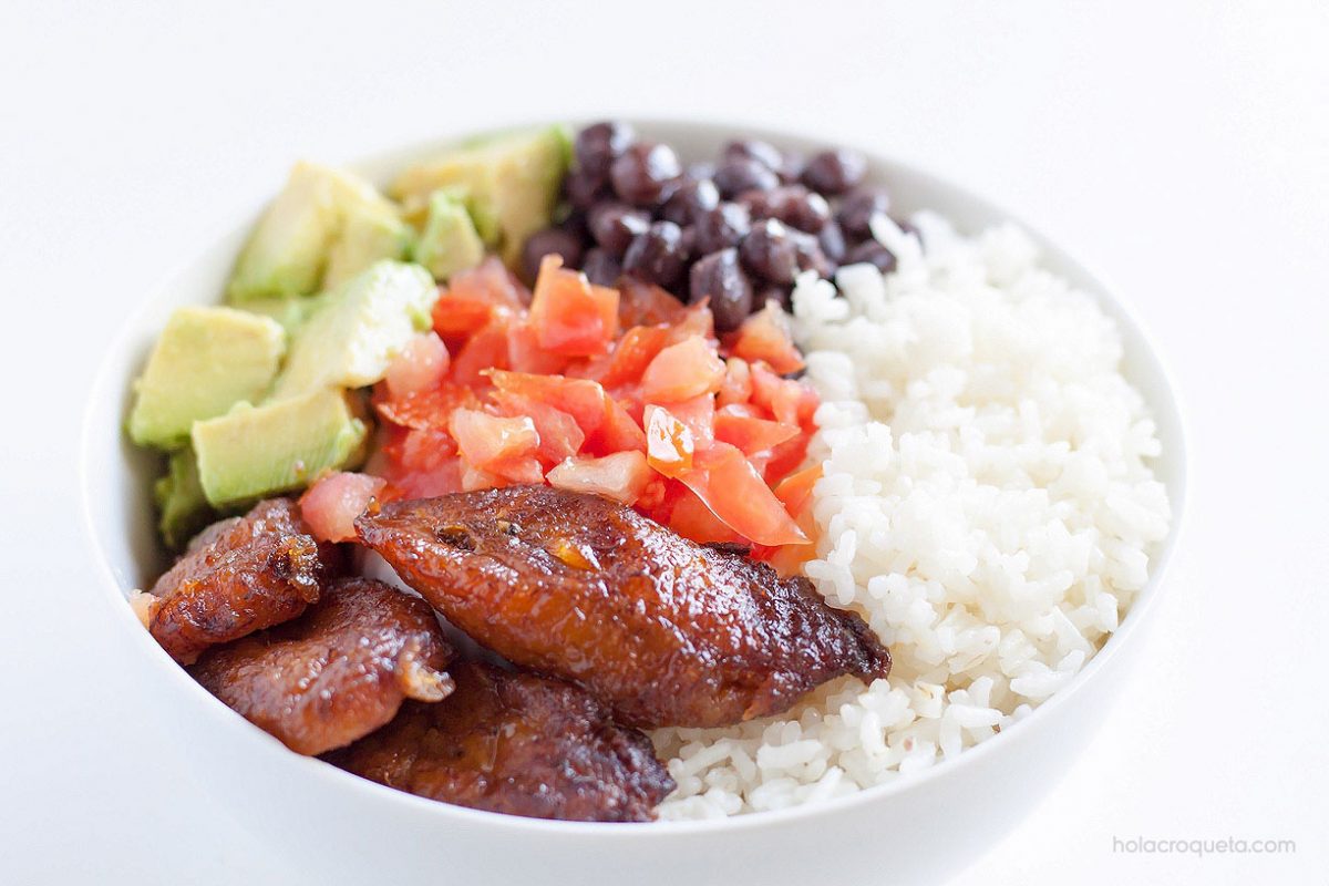 Meatless cuban bowl