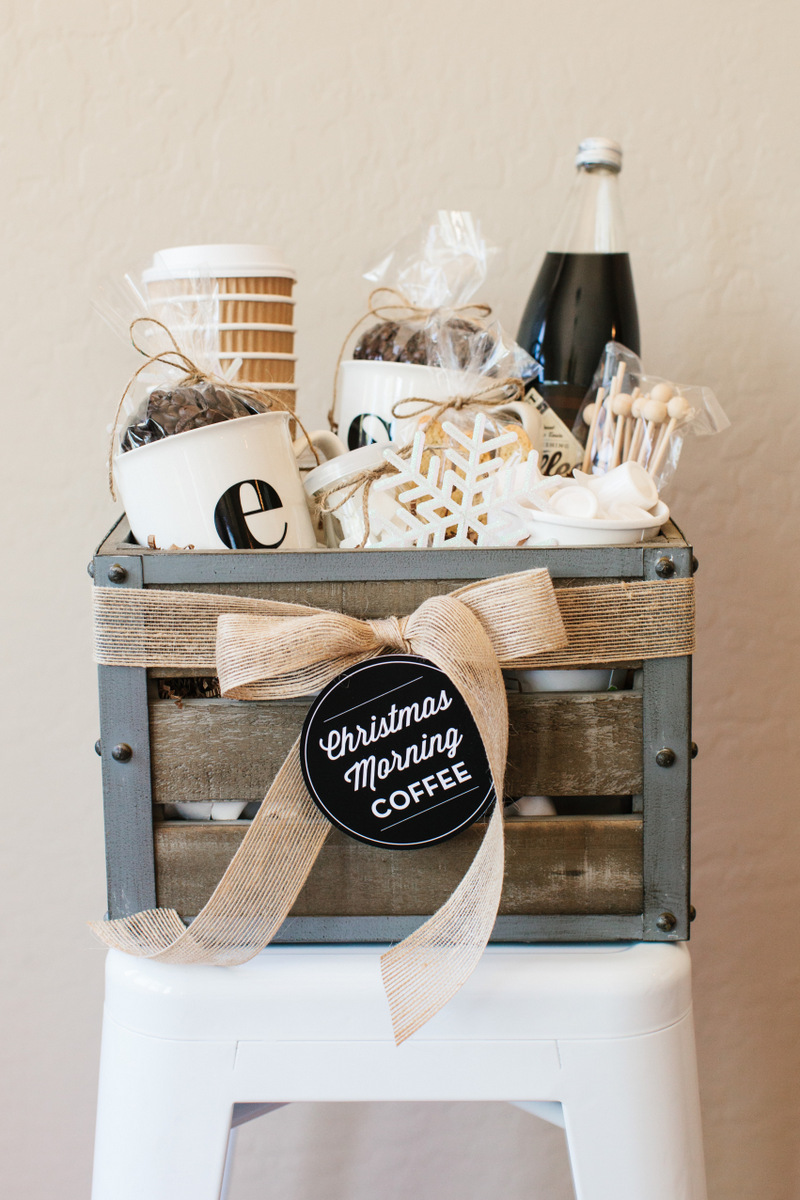 Coffee gift basket diy