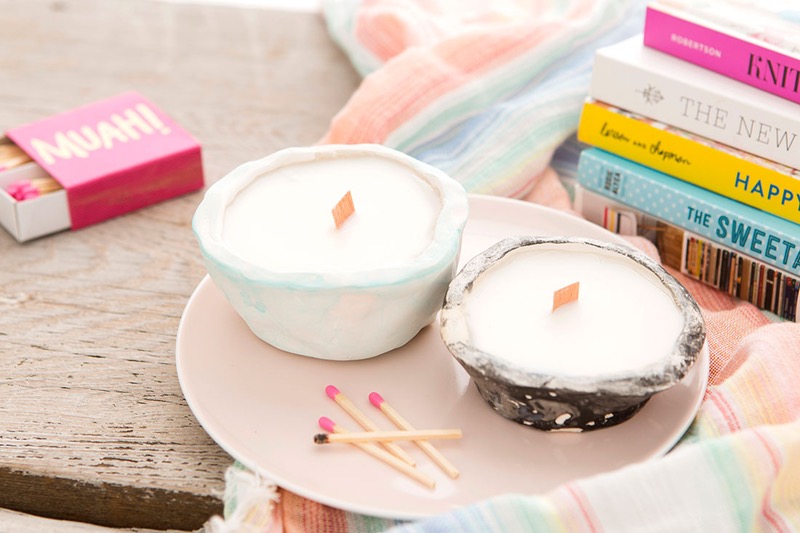 Diy clay candles