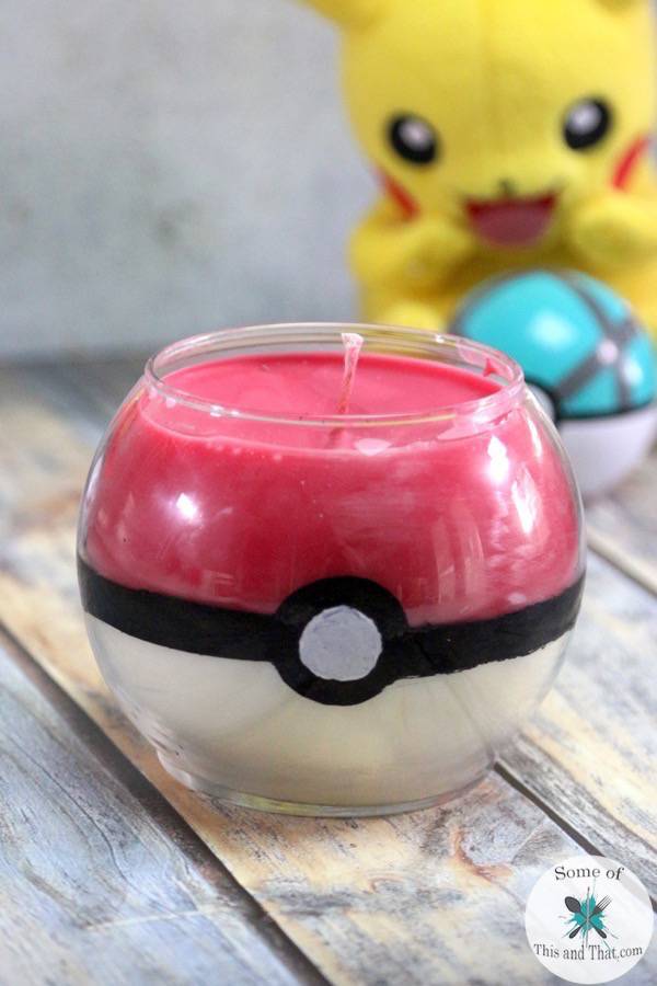 Diy pokeball candles