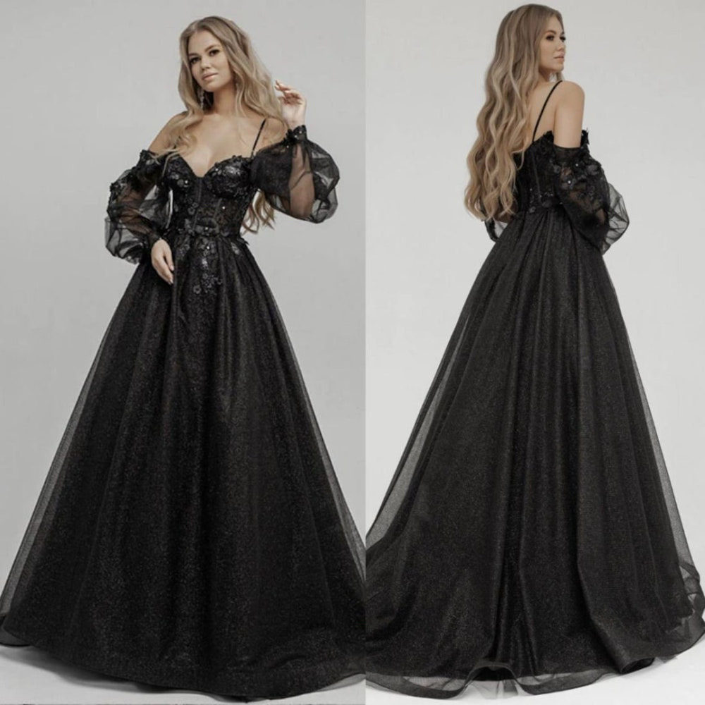 Goth wedding dress