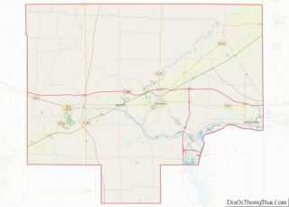 Map of Bureau County, Illinois