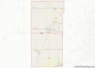 Map of DeKalb County, Illinois