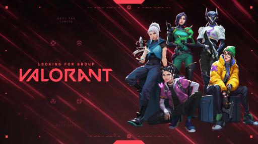 Discovery splash banner for VALORANT LFG Discord server