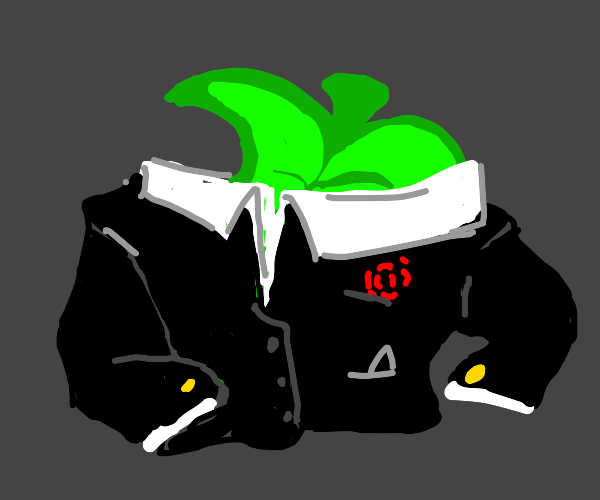 leaf in a tuxedo