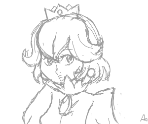 Princess peach with fancy bob cut