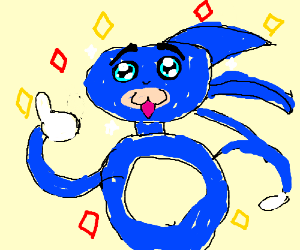 Sugoi Sanic gives you a thumbs up