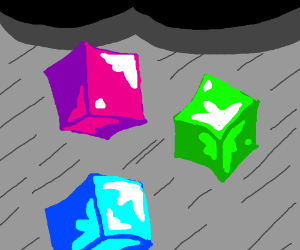 ITS RAINING JELLO BLOCKS