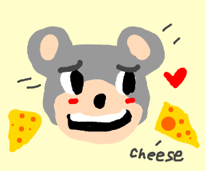 mouse addicted to cheese