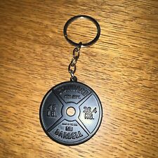 Barbell weight keyring for sale  ANTRIM