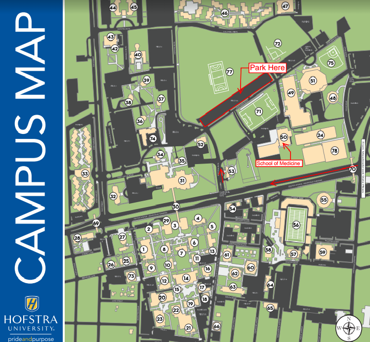 Hofstra University Campus Map