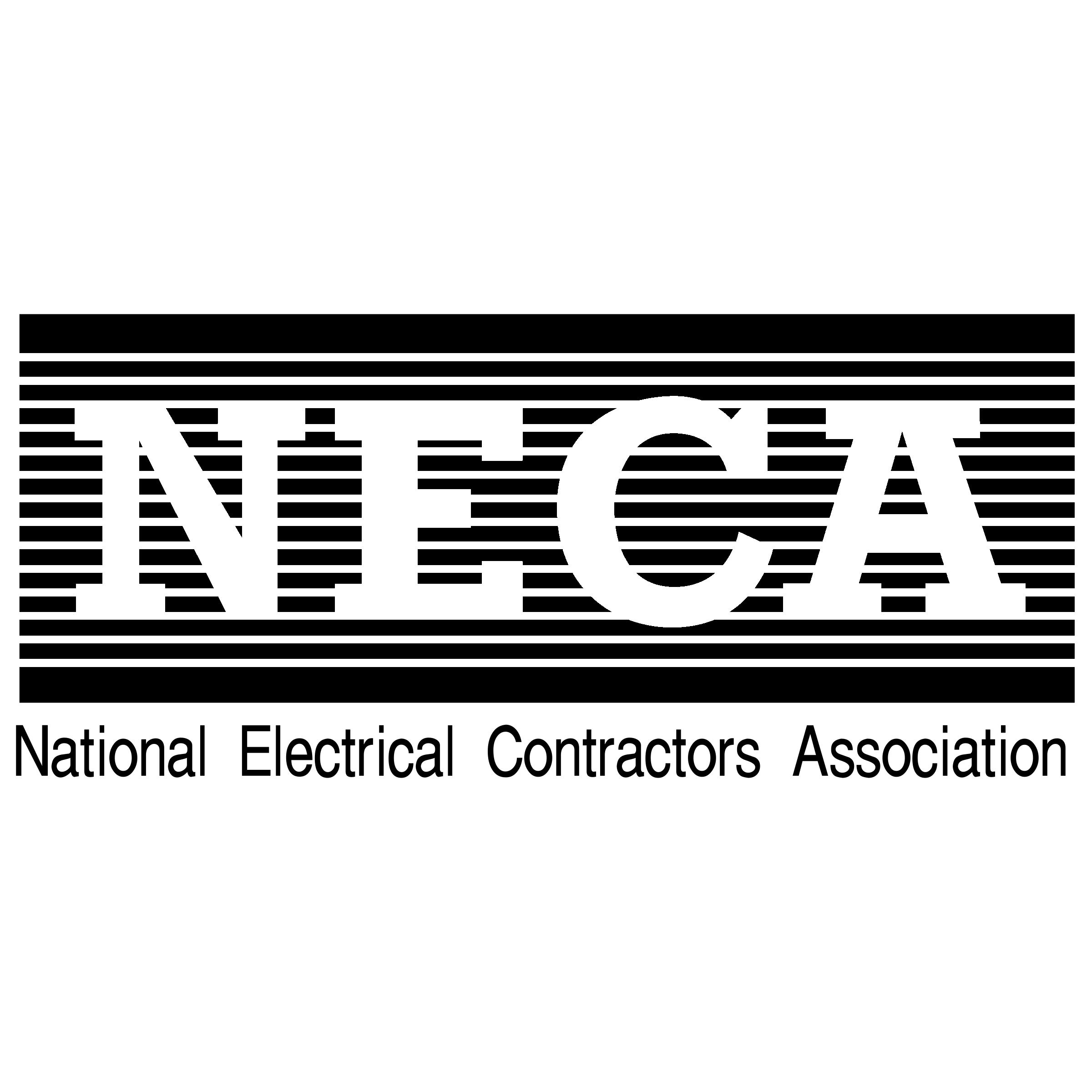 NECA Logo black and white