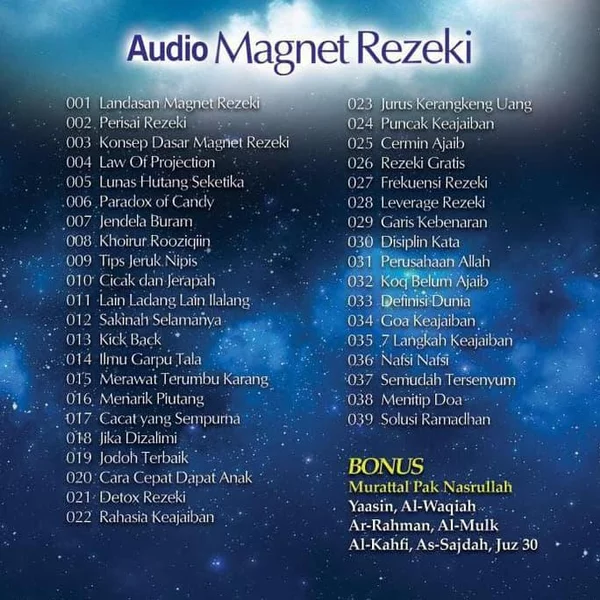 Detail Buku Rahasia Magnet Rezeki Nomer 17