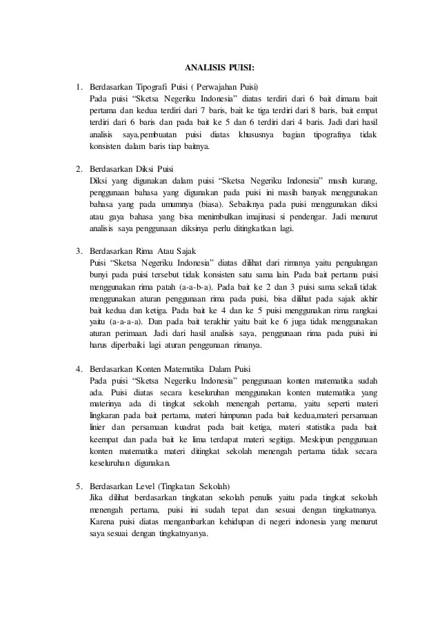 Detail Puisi Untuk Negeriku Indonesia Nomer 41