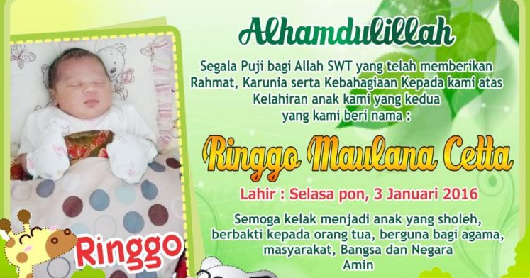 Detail Undangan Puputan Bayi Word Nomer 12