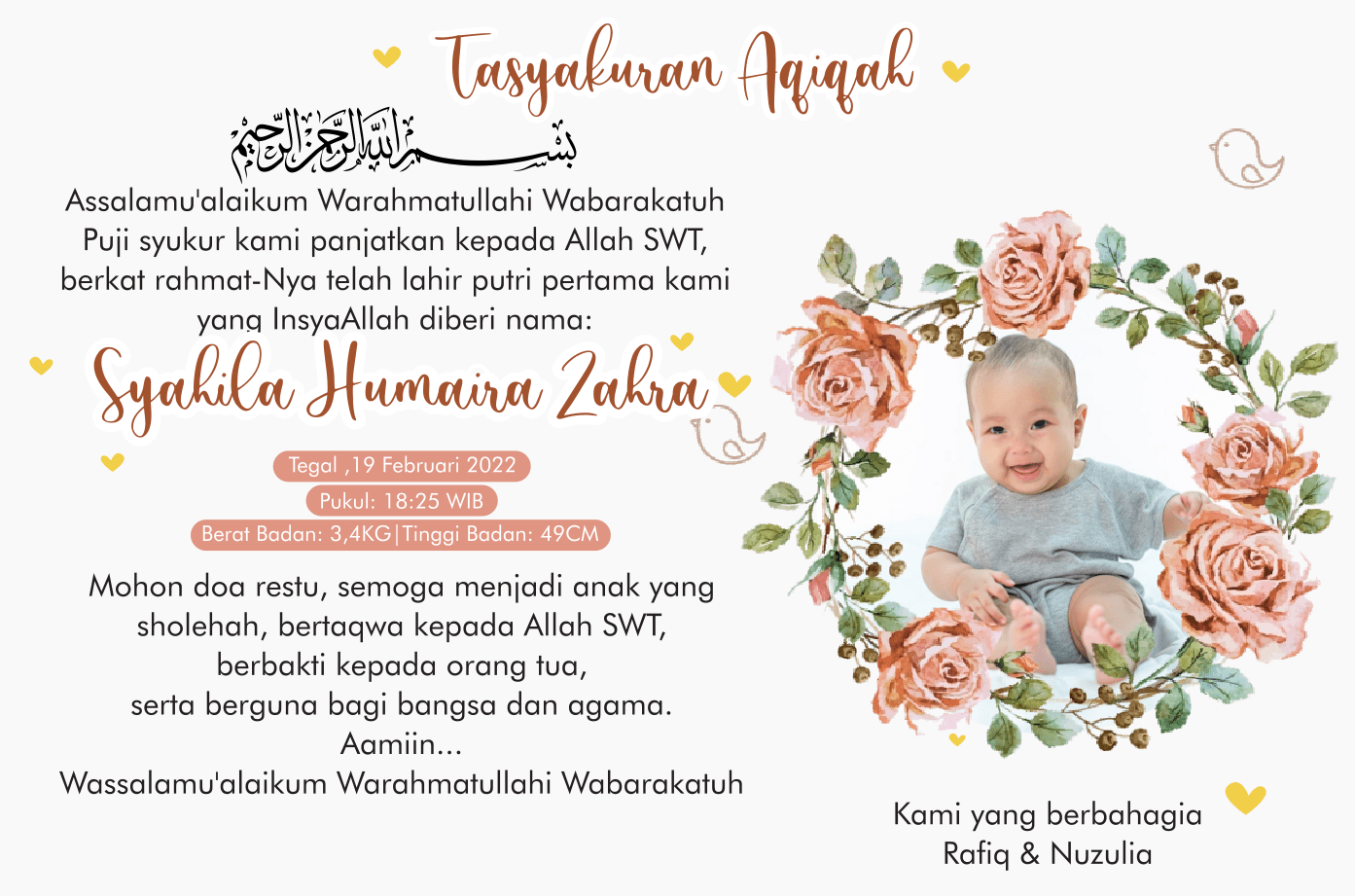 Detail Undangan Puputan Bayi Word Nomer 23