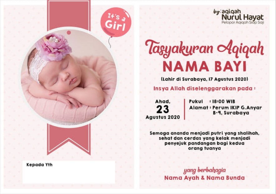 Detail Undangan Puputan Bayi Word Nomer 26